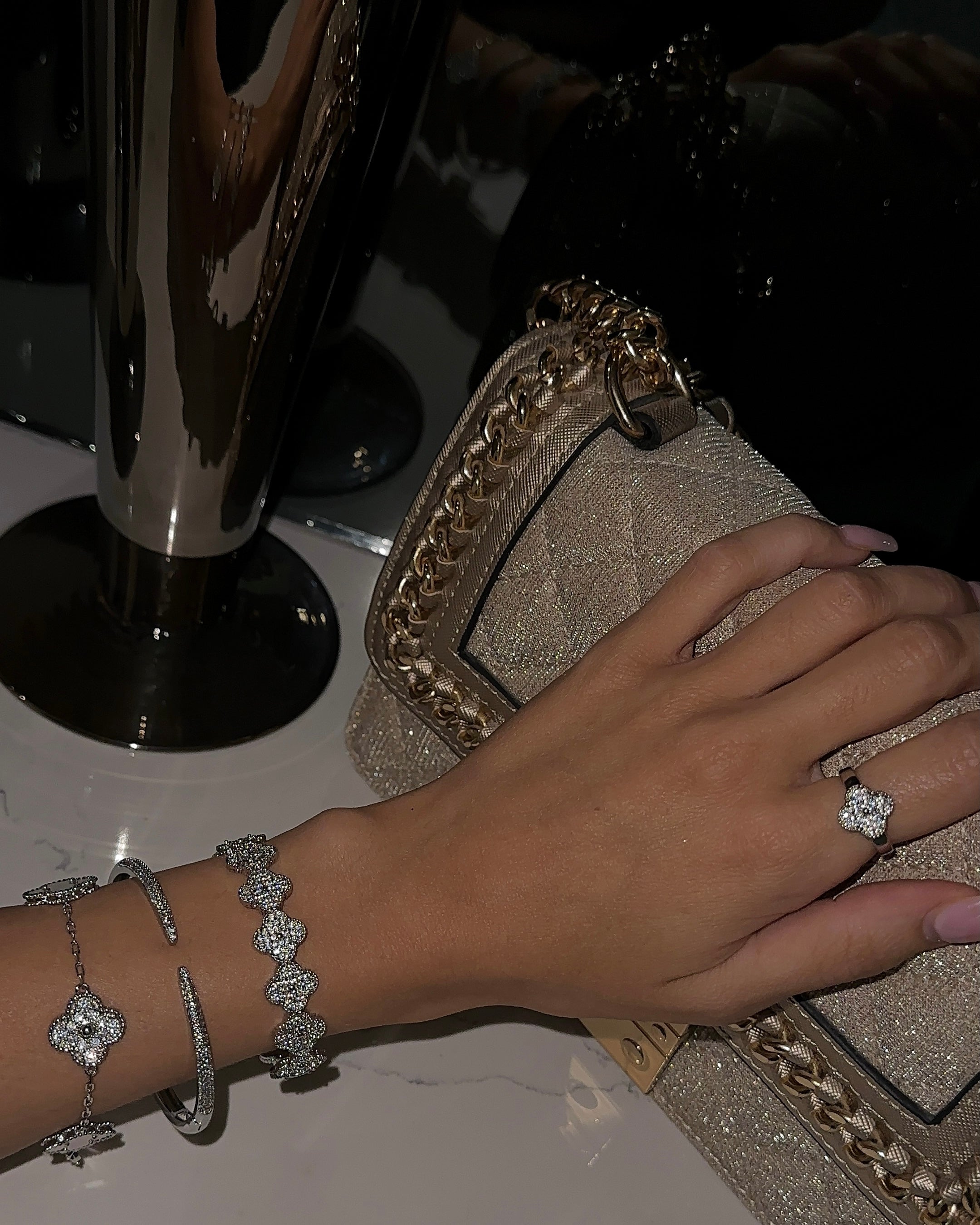 Elarosa Capri Cuff Silver Bilezik