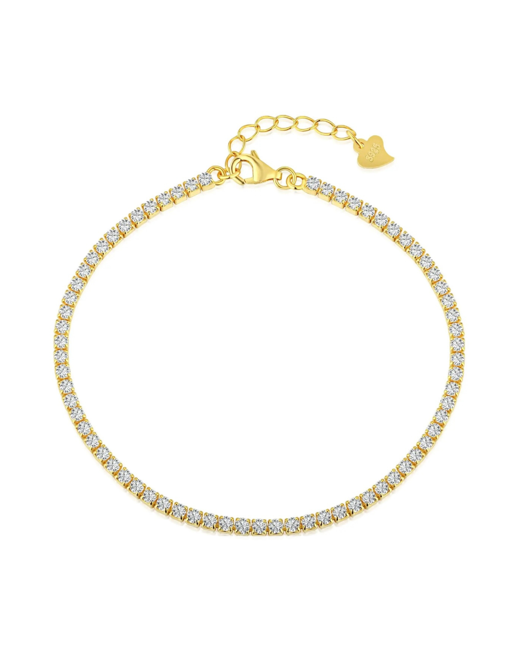 Elarosa Tennis Gold Bileklik
