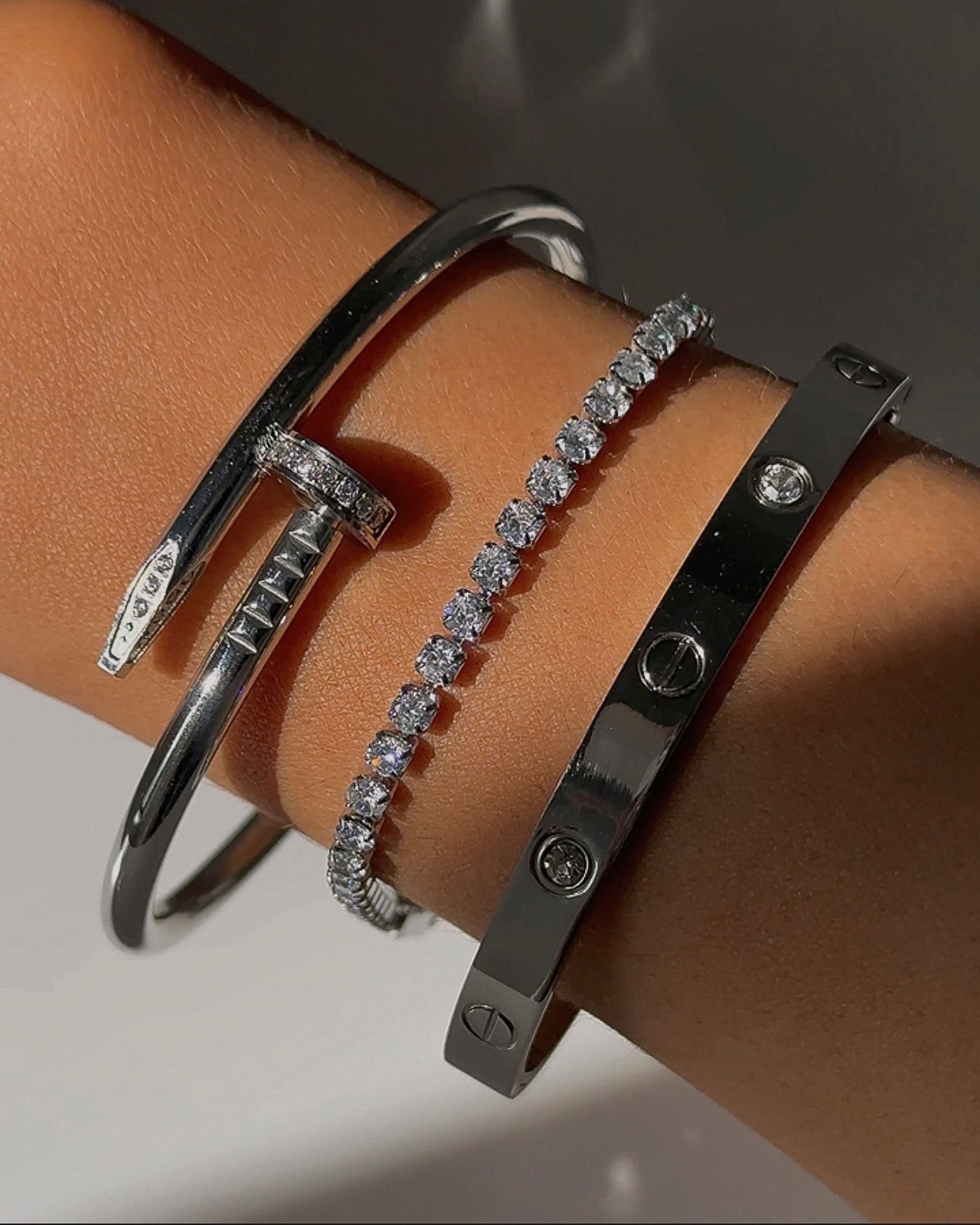 Elarosa Maddison Bangle Silver Bileklik
