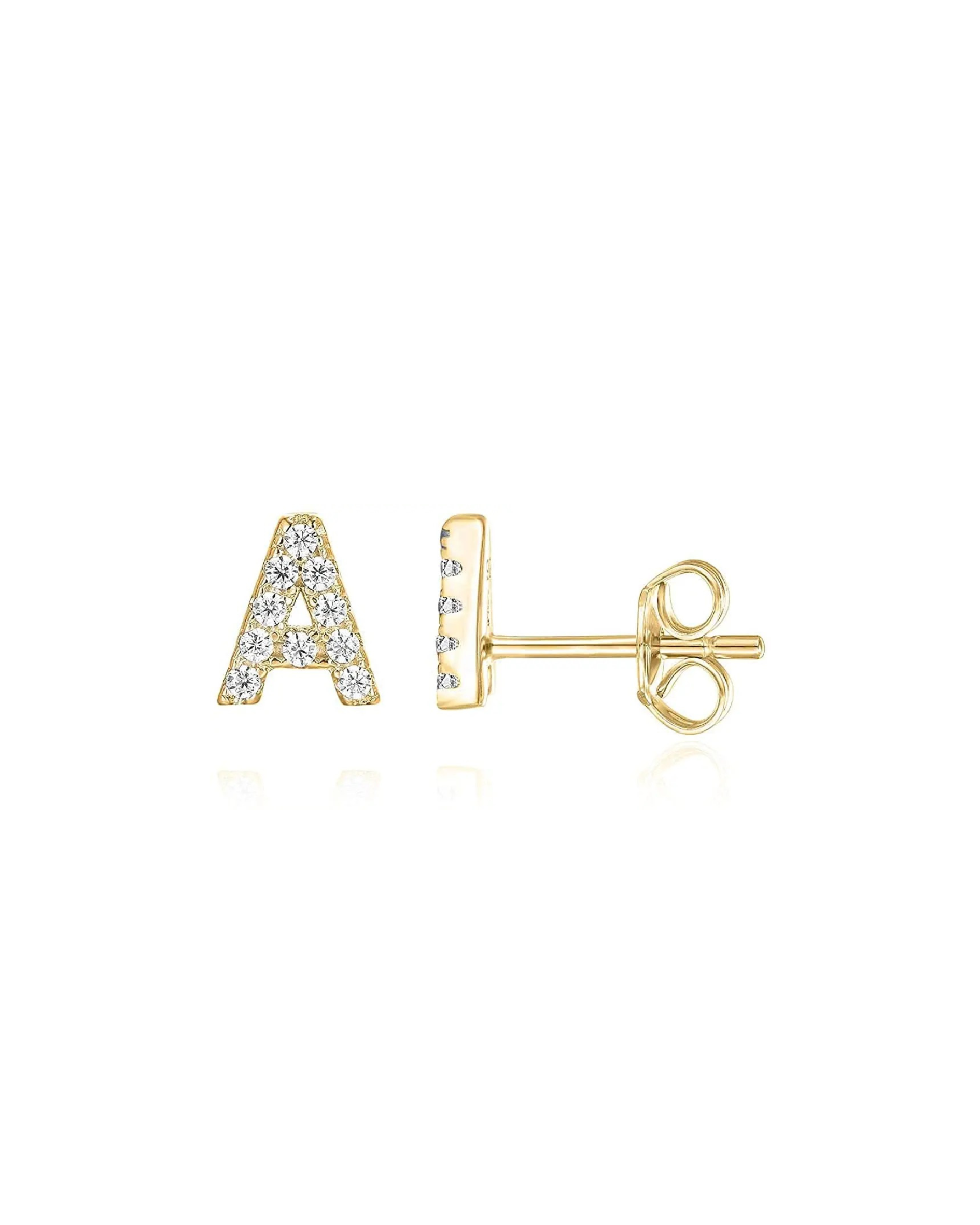 Elarosa Initial Gold Küpe
