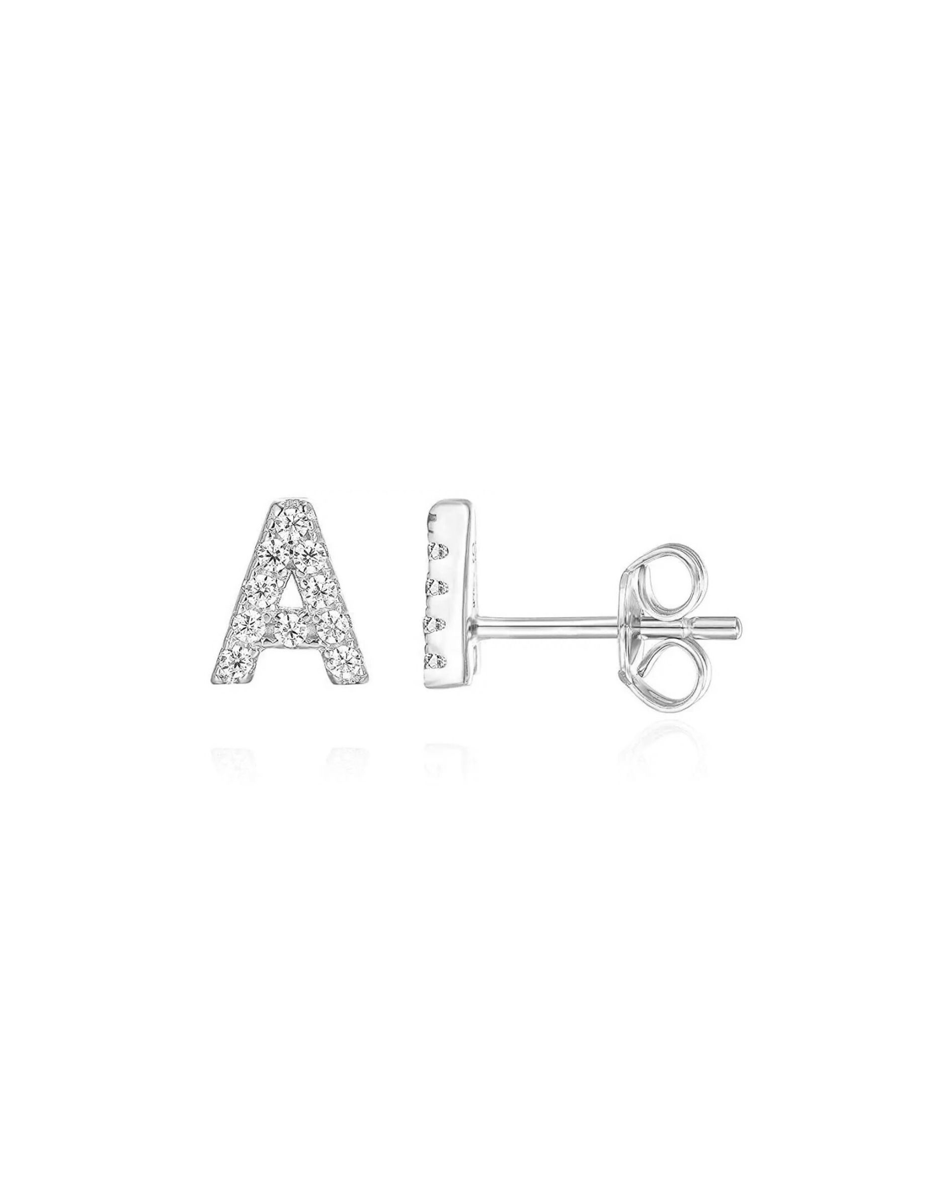 Elarosa Initial Silver Küpe