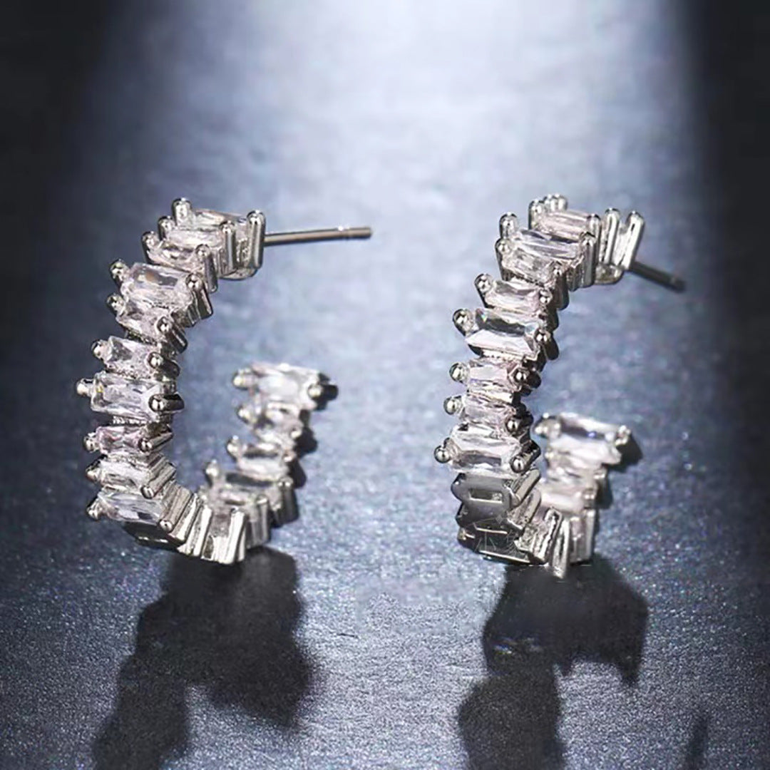 Elarosa Lacey Silver Küpe