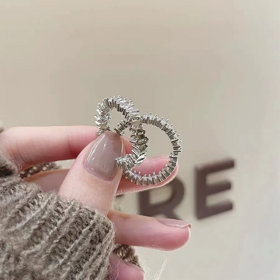 Elarosa Lacey Silver Küpe